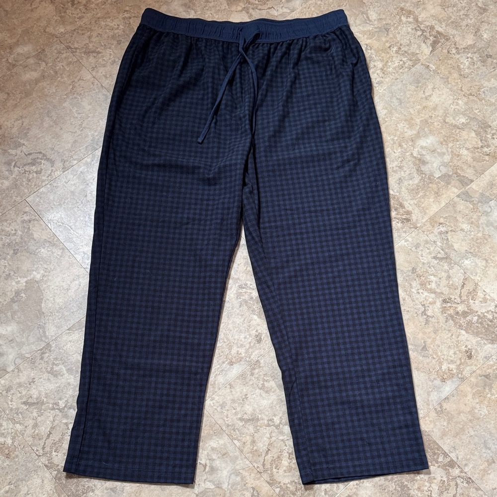 Nautica Men's Blue Checkered sleepwear flannel pants XL unworn